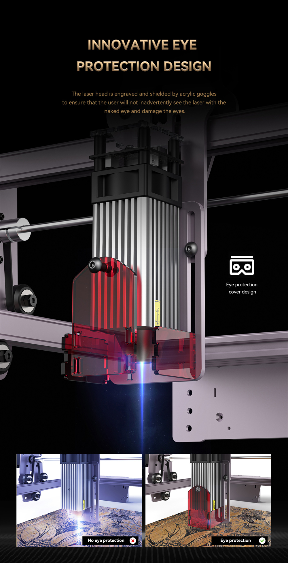 Uumlberholte-ATOMSTACK-A5-PRO-40W-Lasergraviermaschine-mit-55W-optischer-Leistung410x400mm-Flaumlche-2023870-19